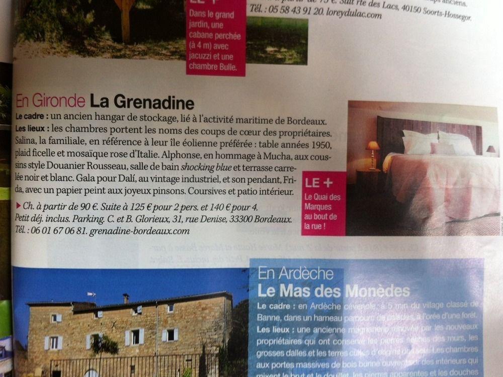 La Grenadine Bed & Breakfast Bordeaux Exterior foto